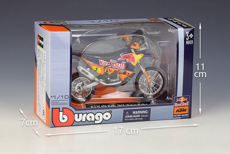 1:18 KTM 2019 450 Dakar Rally Motorcycle Model