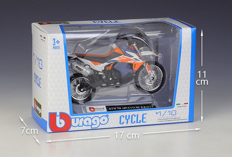 1:18 KTM 2020 790 Adventure R Rally Motorcycle Model