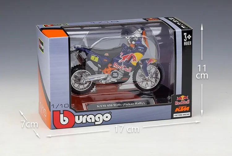 1:18 KTM 2021 450 Dakar Rally Motorcycle Model