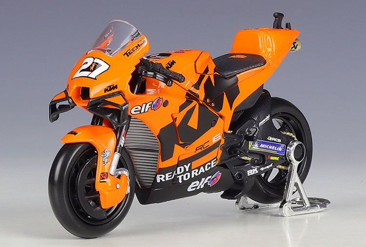 1:18 KTM 2021 RC16 Factory Racing Monster Team Motorcycle Model