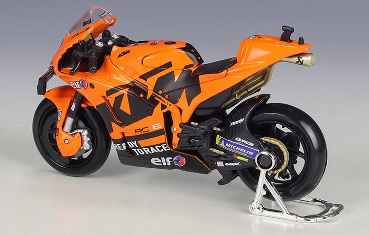 1:18 KTM 2021 RC16 Factory Racing Monster Team Motorcycle Model