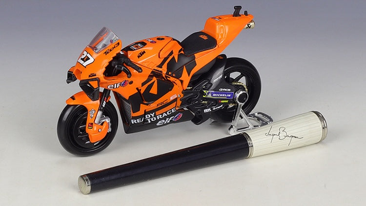 1:18 KTM 2021 RC16 Factory Racing Monster Team Motorcycle Model