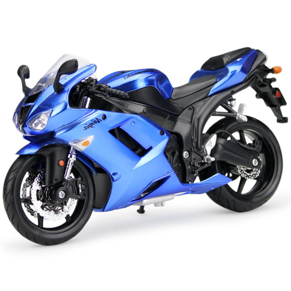 1:12 Kawasaki Ninja 2007 ZX-6R Blue Motorcycle Model