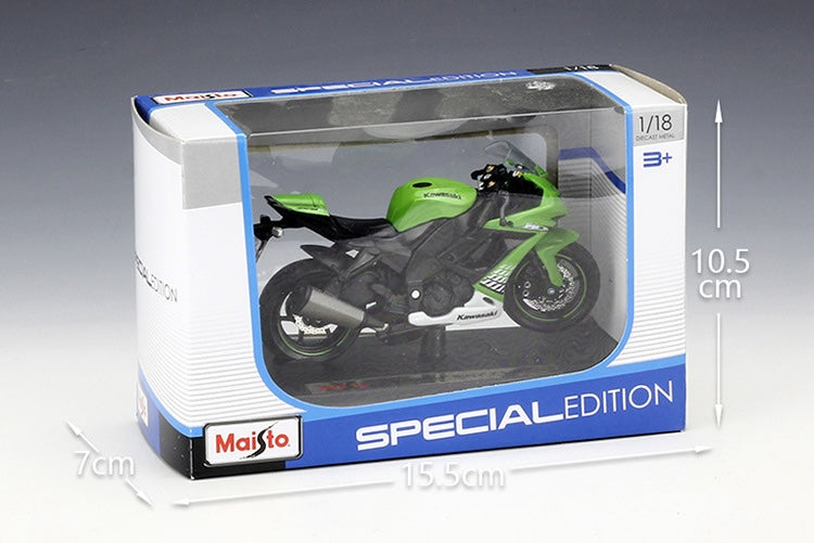 1:18 Kawasaki Ninja 2010 ZX-10R Motorcycle Model