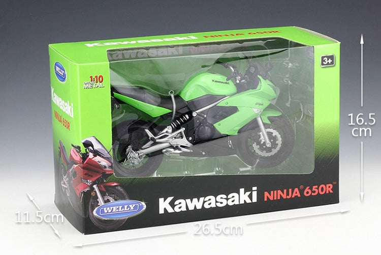 1:10 Kawasaki Ninja 2011 650R Motorcycle Model