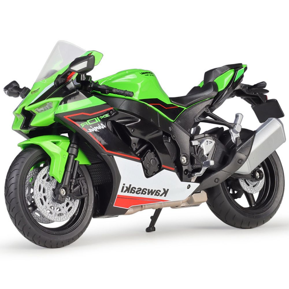 1:12 Kawasaki Ninja 2021 ZX-10R Green Motorcycle Model