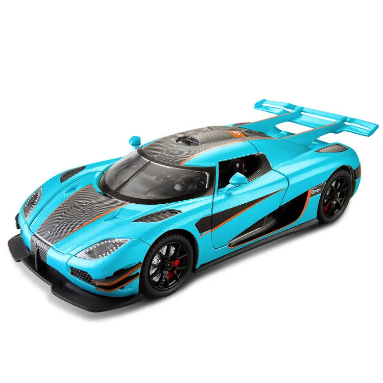 1:24 Koenigsegg 2014 One1 Blue Die Cast Model Car