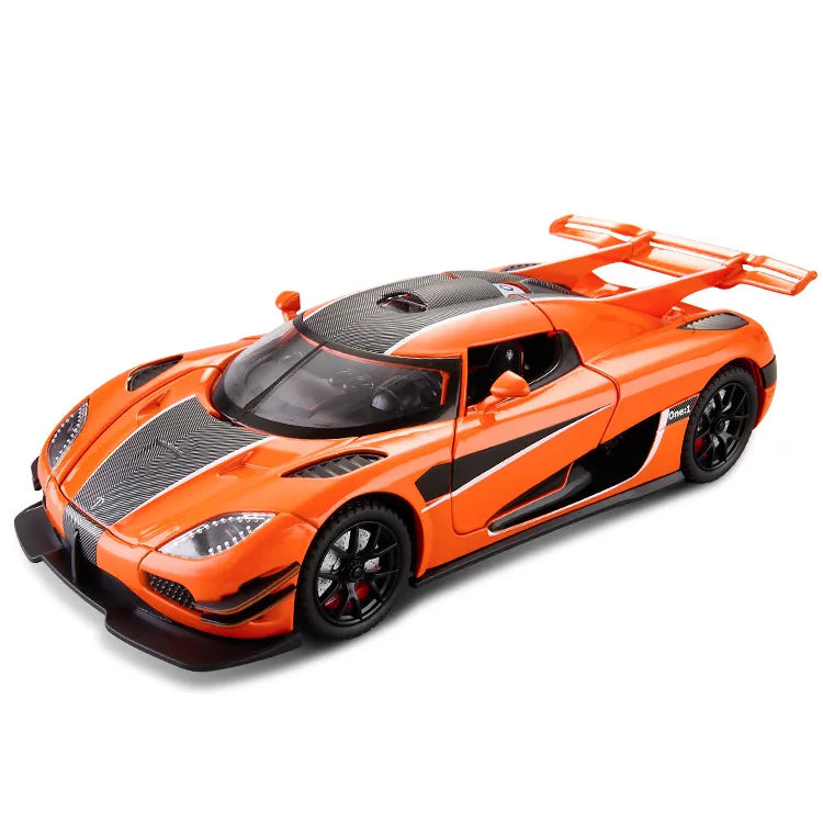 1:24 Koenigsegg 2014 One1 Orange Die Cast Model Car