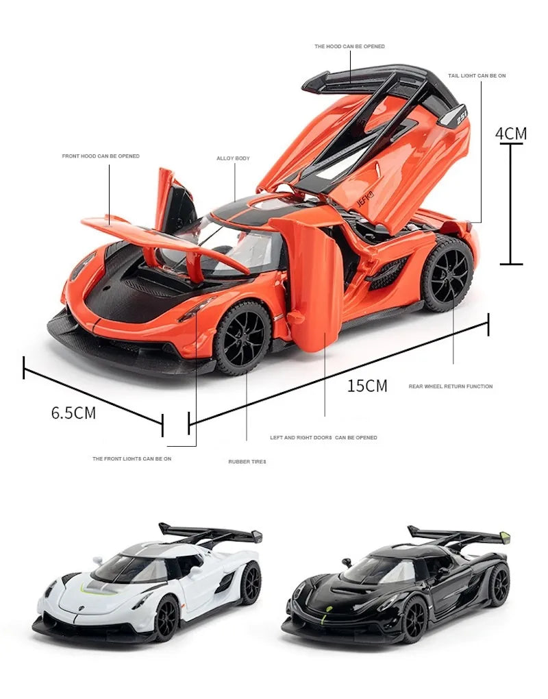 1:32 Koenigsegg 2021 Jesko Die Cast Model Car