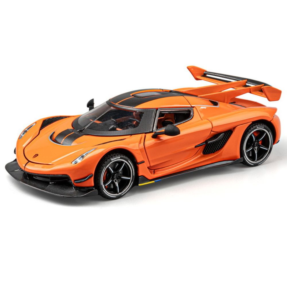 1:24 Koenigsegg 2021 Jesko Orange Die Cast Model Car