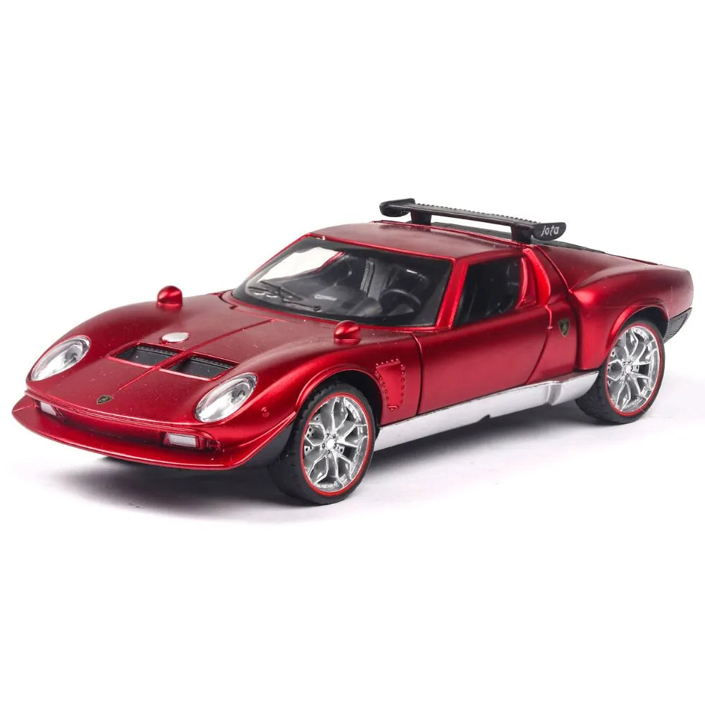 1:32 Lamborghini 1970 Miura P400 Jota Red Die Cast Model Car