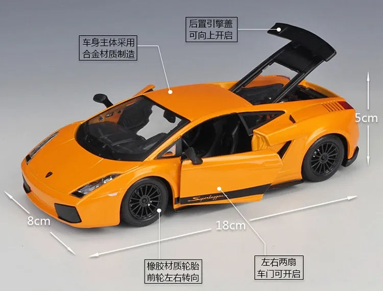 1:24 Lamborghini 2007 Gallardo Superleggera 