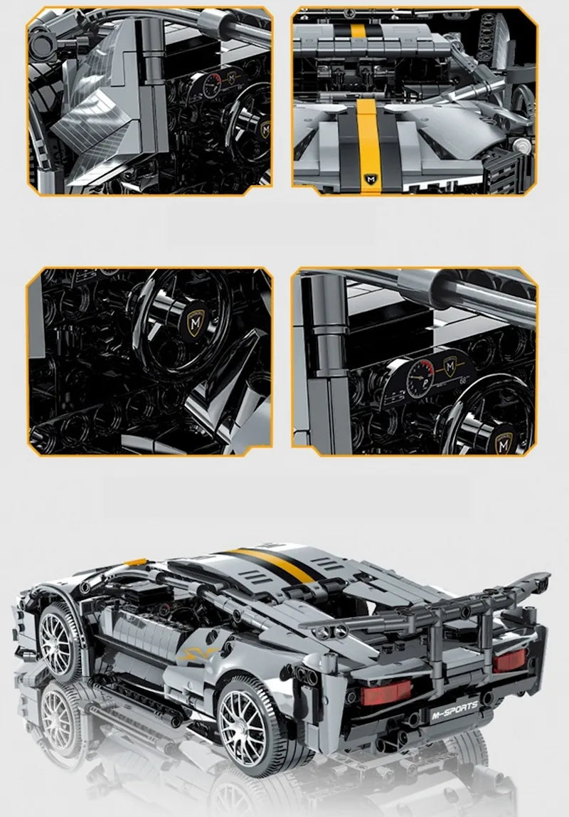 1:14 Blocchi da costruzione Lamborghini 2009 Murciélago LP670–4 