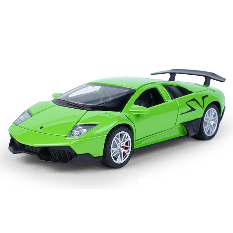 1:32 Lamborghini 2009 Murciélago LP670–4 Green Die Cast Model Car