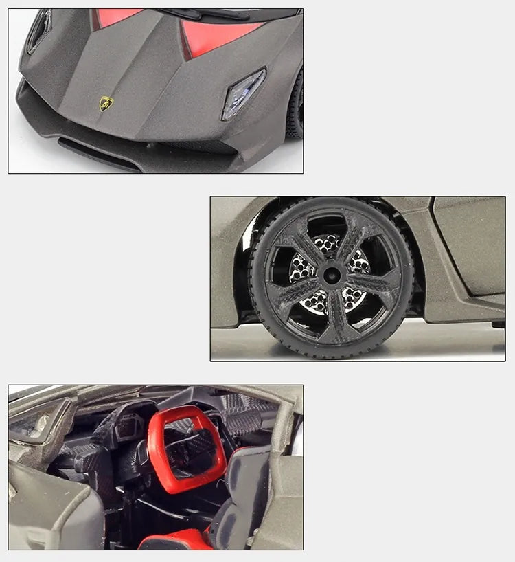 1:24 Lamborghini 2012 Sesto Elemento Die Cast Model Car