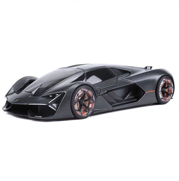 1:24 Lamborghini 2017 Terzo Millennio Black Die Cast Model Car