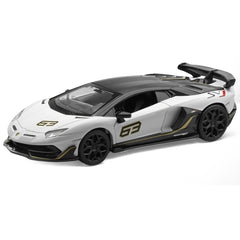 1:32 Lamborghini 2018 Aventador LP770-4 SVJ White Die Cast Model Car