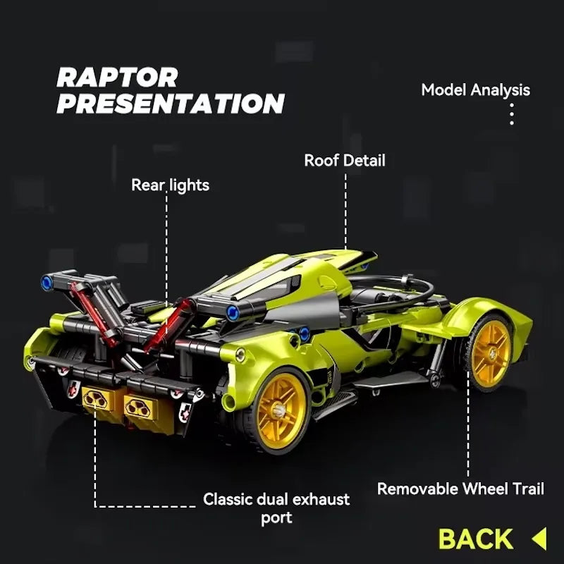 1:18 Blocchi da costruzione Lamborghini 2019 V12 Vision Gran Turismo 