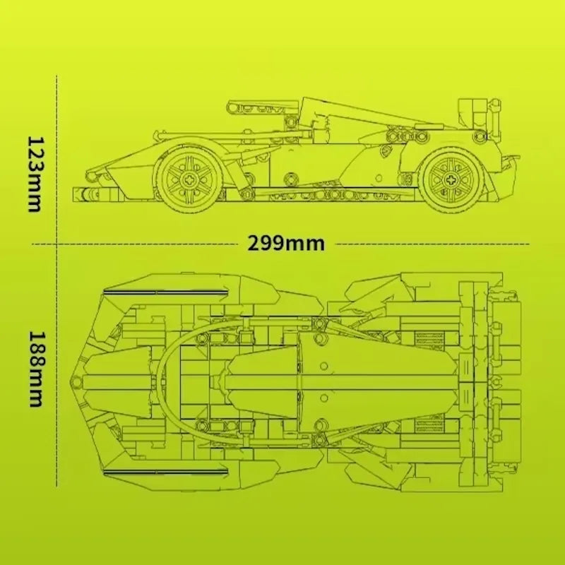 1:18 Blocchi da costruzione Lamborghini 2019 V12 Vision Gran Turismo 