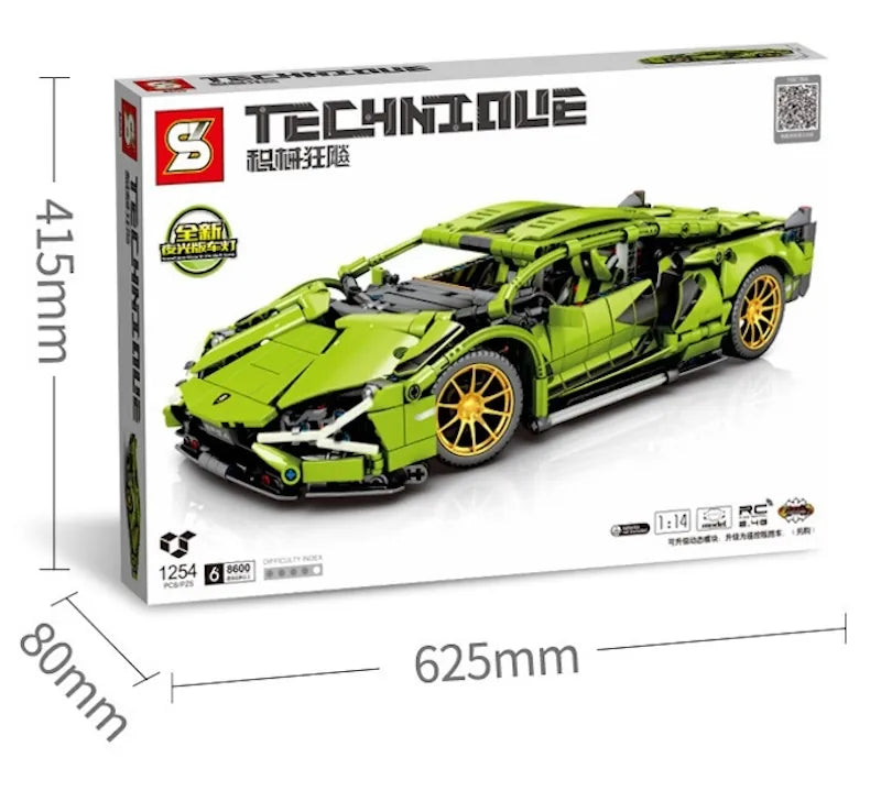 1:14 Building Blocks Lamborghini 2020 Sián FKP 37