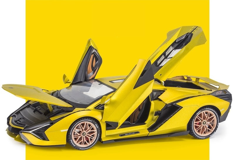 1:18 Lamborghini 2020 Sián FKP 37 Yellow Die Cast Model Car