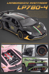 1:32 Lamborghini 2022 Aventador LP780-4 SVJ Die Cast Model Car