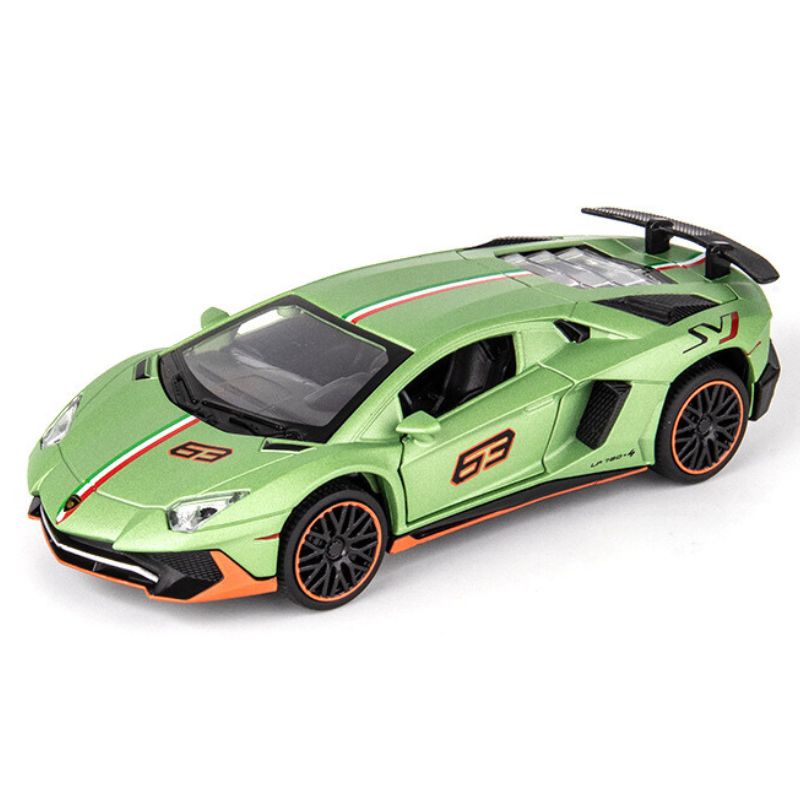 1:32 Lamborghini 2022 Aventador LP780-4 SVJ Green Die Cast Model Car