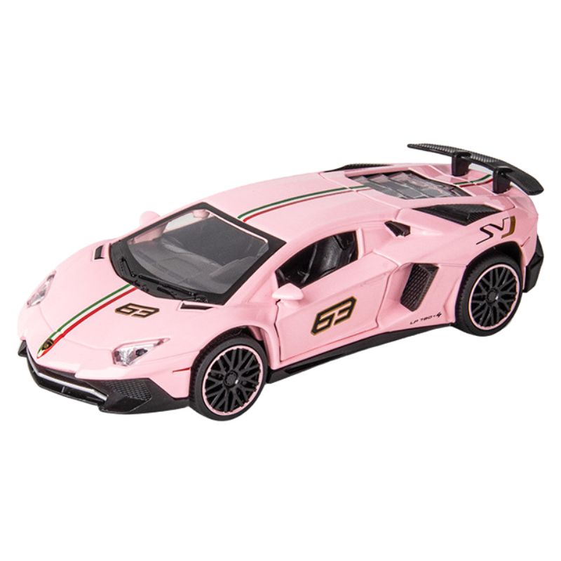 1:32 Lamborghini 2022 Aventador LP780-4 SVJ Pink Die Cast Model Car