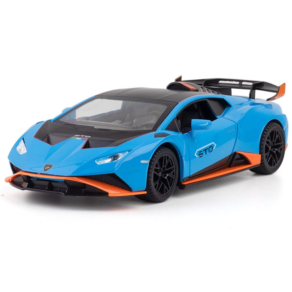 1:24 Lamborghini 2023 Huracan STO Blue Model Car