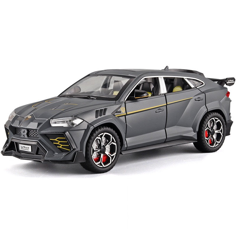 1:24 Lamborghini 2023 Urus Mansory Gray Die Cast Model Car