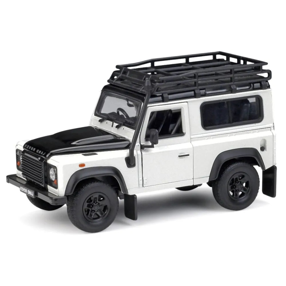 1:24 Land Rover 1994 NAS Defender 90 White Die Cast Model Car