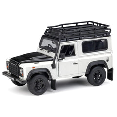 1:24 Land Rover 1994 NAS Defender 90 White Die Cast Model Car