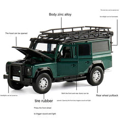 1:32 Land Rover 1998 Defender 110 Camel Trophy