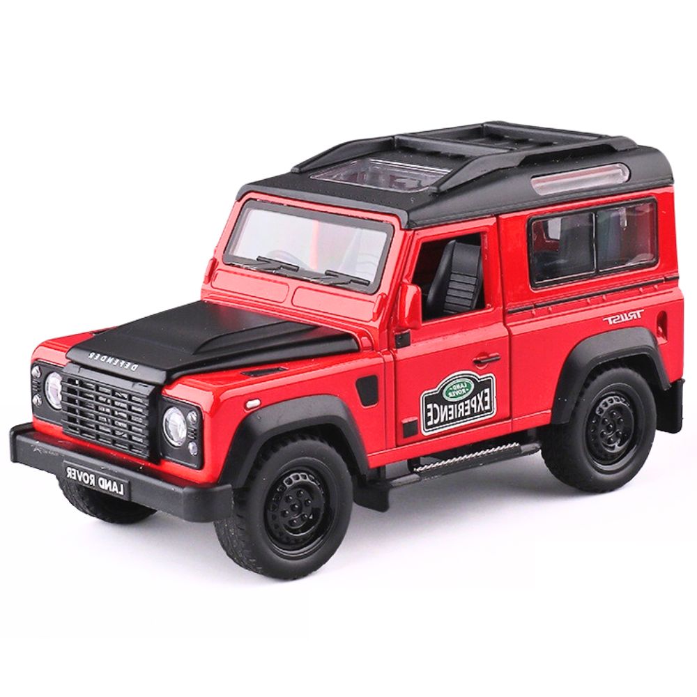 1:32 Land Rover 2009 Defender Fire Red Die Cast Model Car