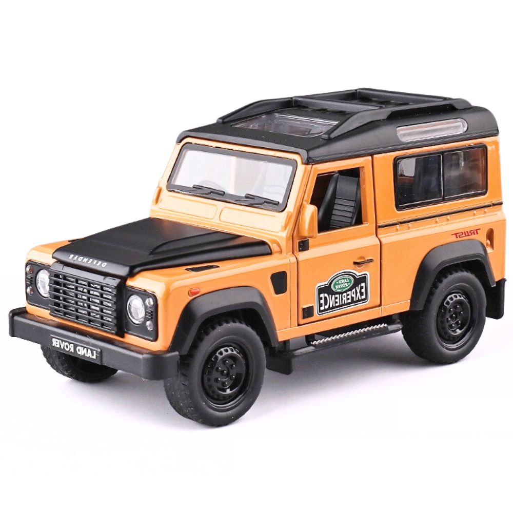 1:32 Land Rover 2009 Defender Fire Orange Die Cast Model Car