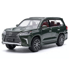 1:64 Lexus 2018 LX570 Second Facelift Green Die Cast Model Car