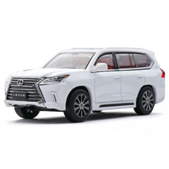 1:64 Lexus 2018 LX570 Second Facelift White Die Cast Model Car