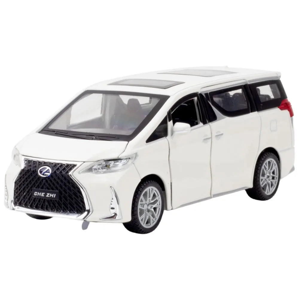 1:32 Lexus 2020 LM350 AH30 White Die Cast Model Car