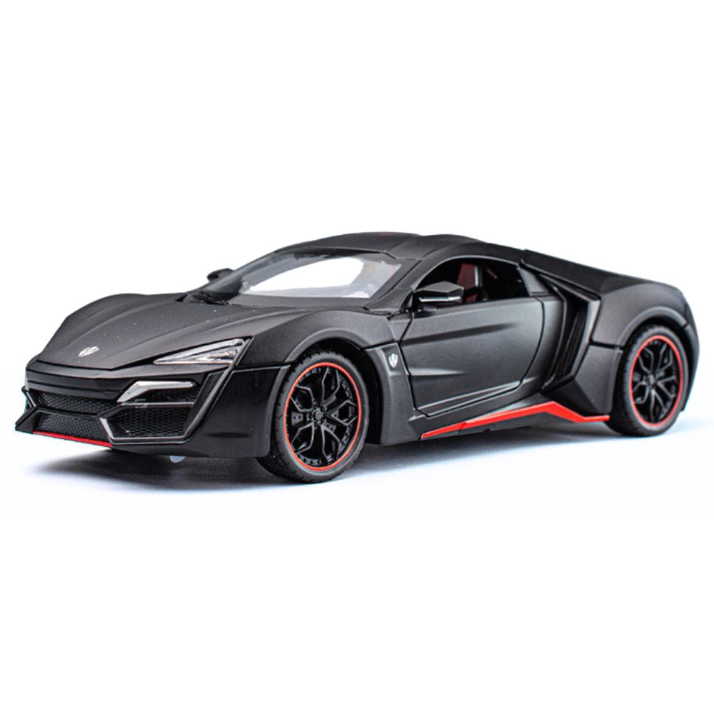 1:24 Lykan 2012 HyperSport Black Die Cast Model Car