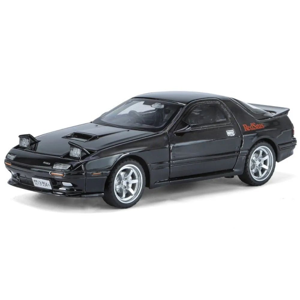 1:32 Mazda 1985 RX-7 Black Die Cast Model Car