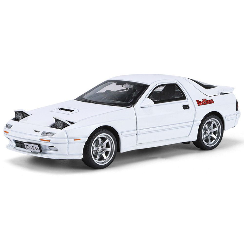 1:32 Mazda 1985 RX-7 White Die Cast Model Car