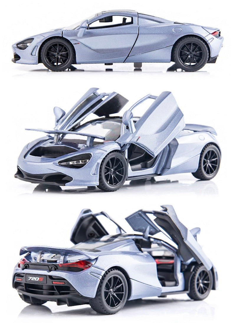 1:32 McLaren 2017 720S Silver Die Cast Model Car