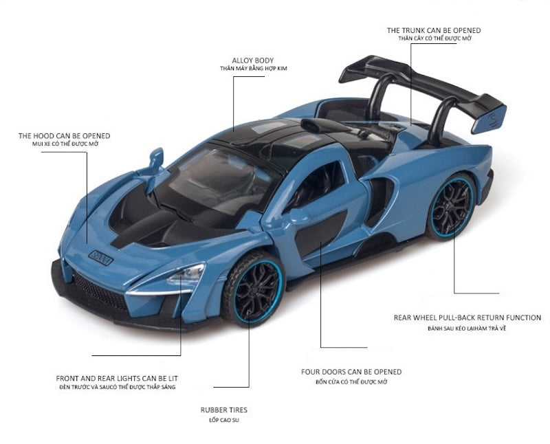 1:32 McLaren 2018 Senna Die Cast Model Car