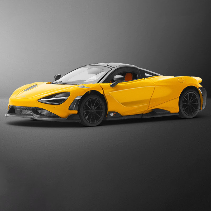 1:24 McLaren 2021 765LT Yellow Die Cast Model Car