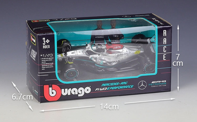 1:43 Mercedes-AMG 2022 F1 W13 E Performance Formula 1 Model Car