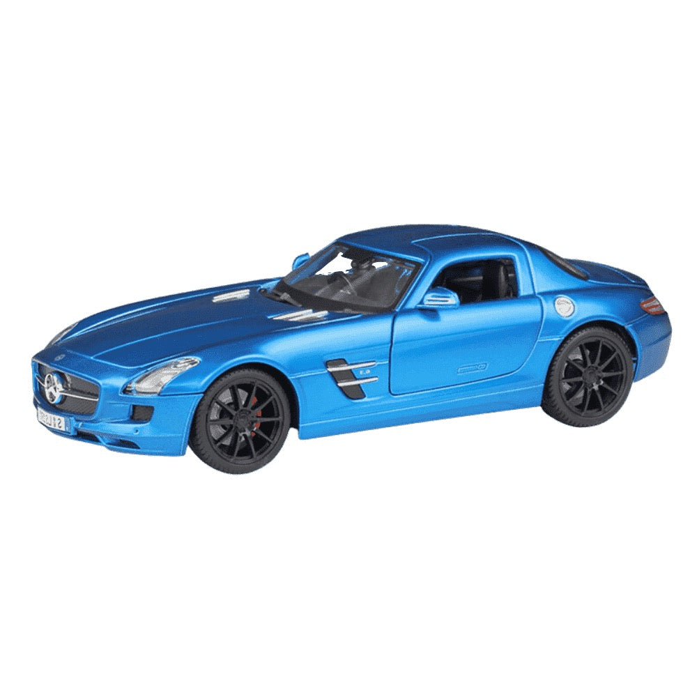 1:18 Mercedes-AMG 2010 SLS Light Blue Die Cast Model Car