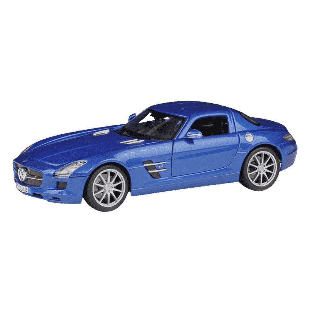 1:18 Mercedes-AMG 2010 SLS Deep Blue Die Cast Model Car