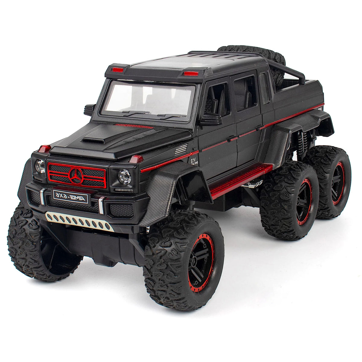 1:24 Mercedes-AMG 2013 G63 6x6 Off Road Black Die Cast Model Car