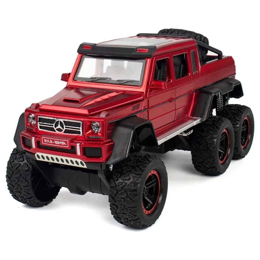 1:24 Mercedes-AMG 2013 G63 6x6 Off Road Red Die Cast Model Car