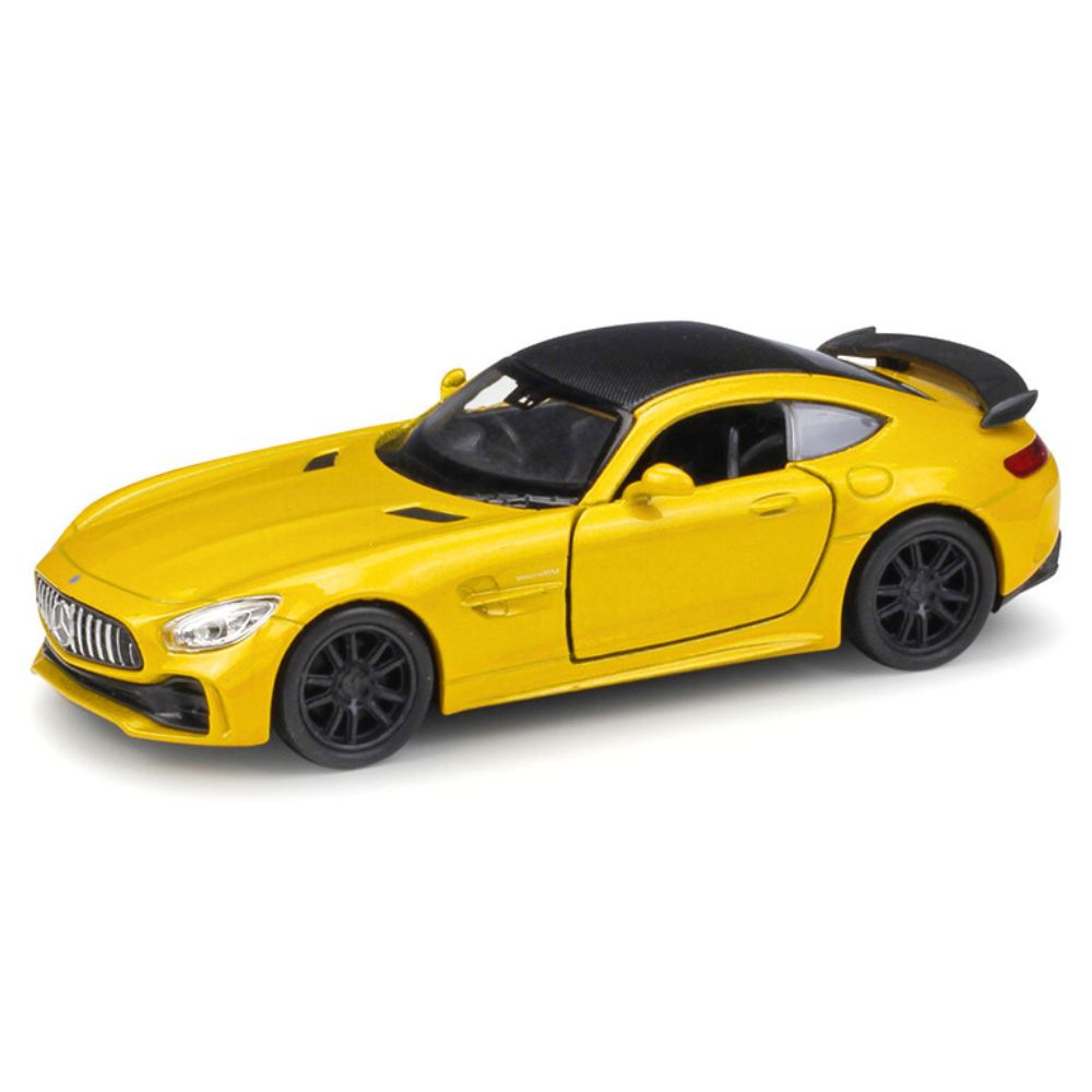 1:36 Mercedes-AMG 2018 GT R Yellow Die Cast Model Car